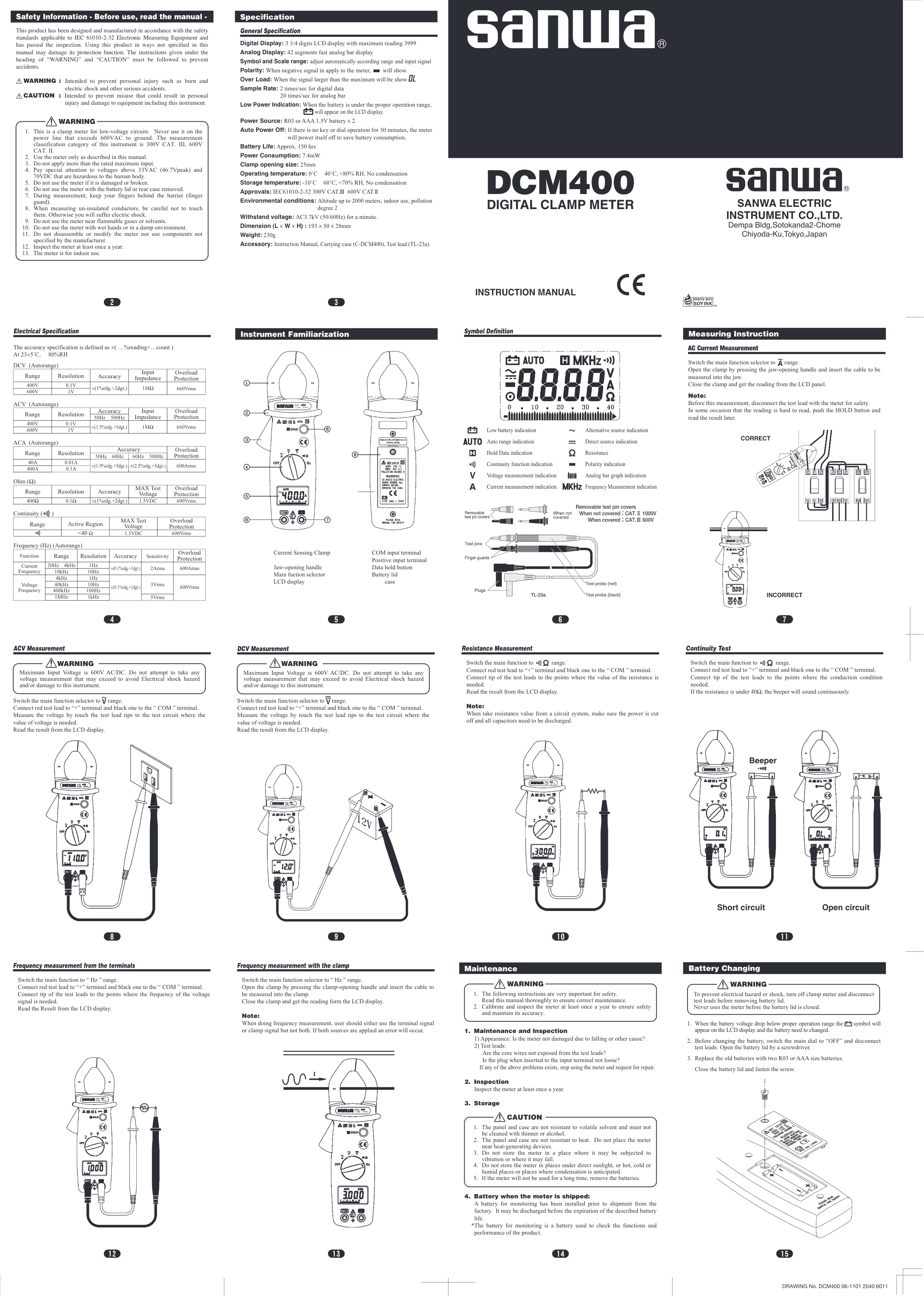 Sanwa Manuals & Datasheets